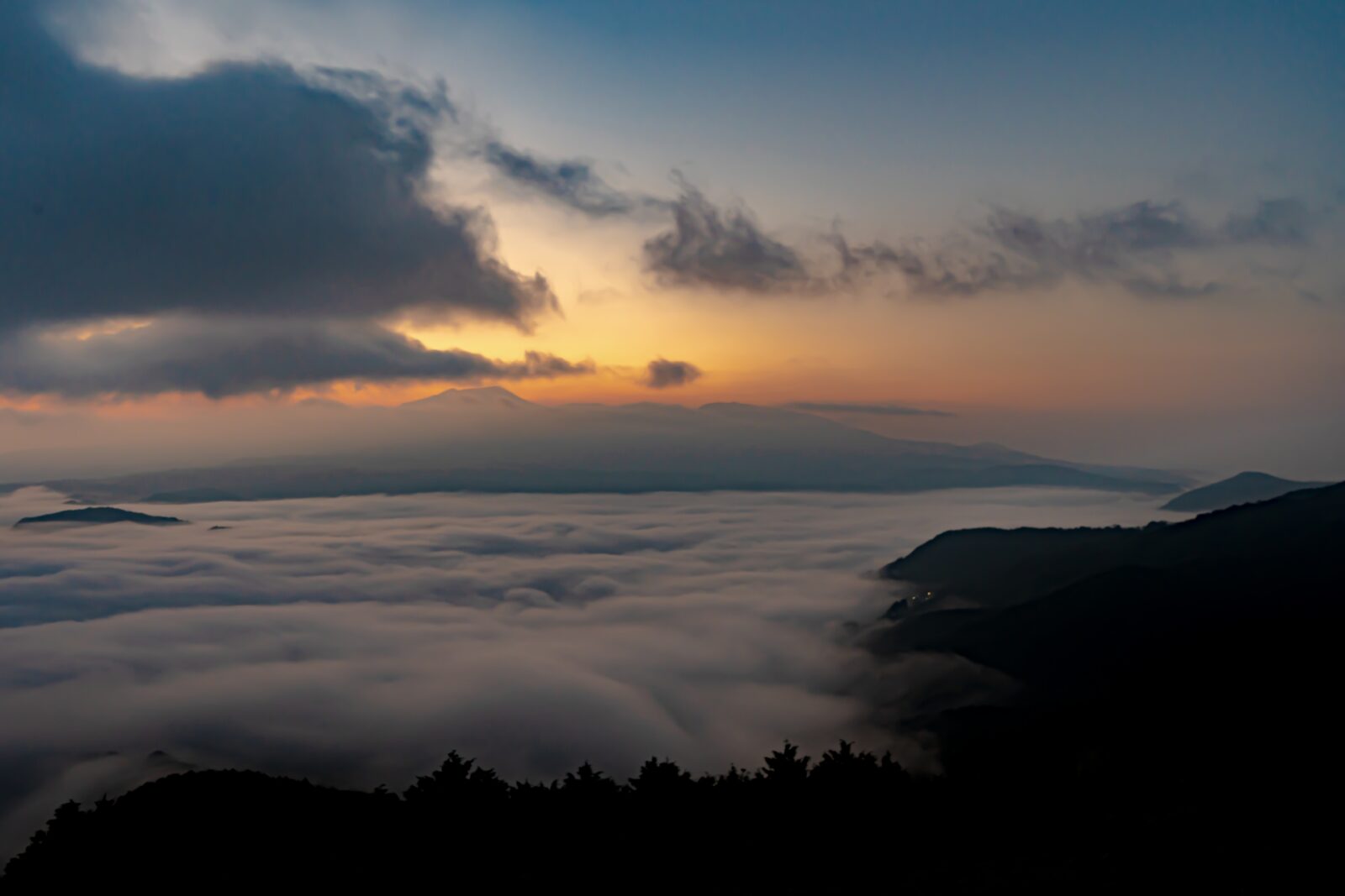 雲海,霧島連山,izanagi